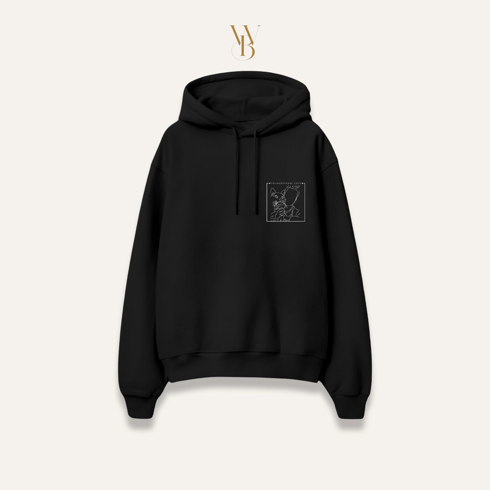 Çizgisel Tasarım Hoodie