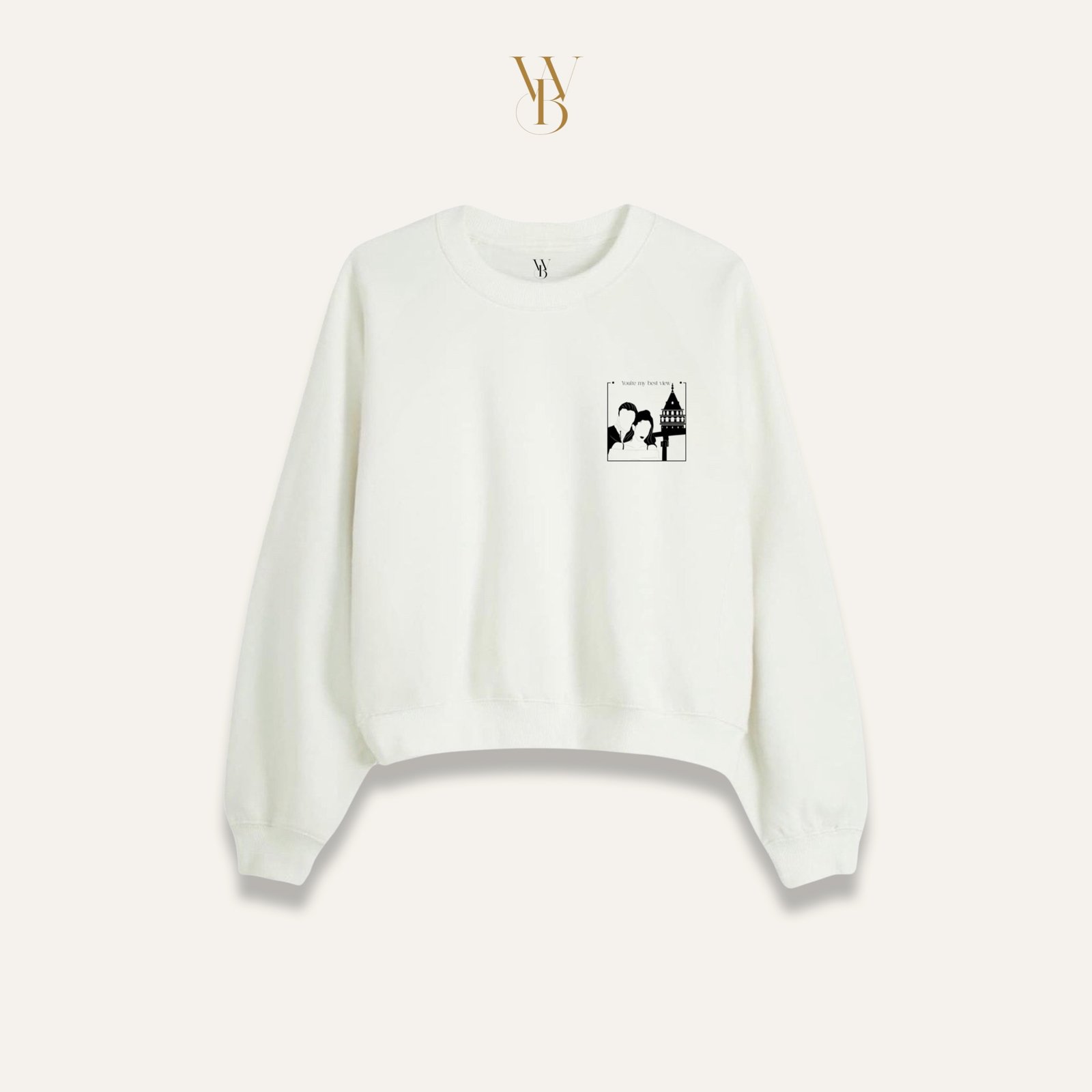 Kadın Çizgisel Tasarım Sweatshirt