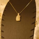 Taşlı 3D Bubble (Balon) Harf Kolye