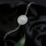 925 Ayar Gümüş Fenerbahçe Logolu Erkek Bileklik - 1907 Kanarya Taraftar Serisi