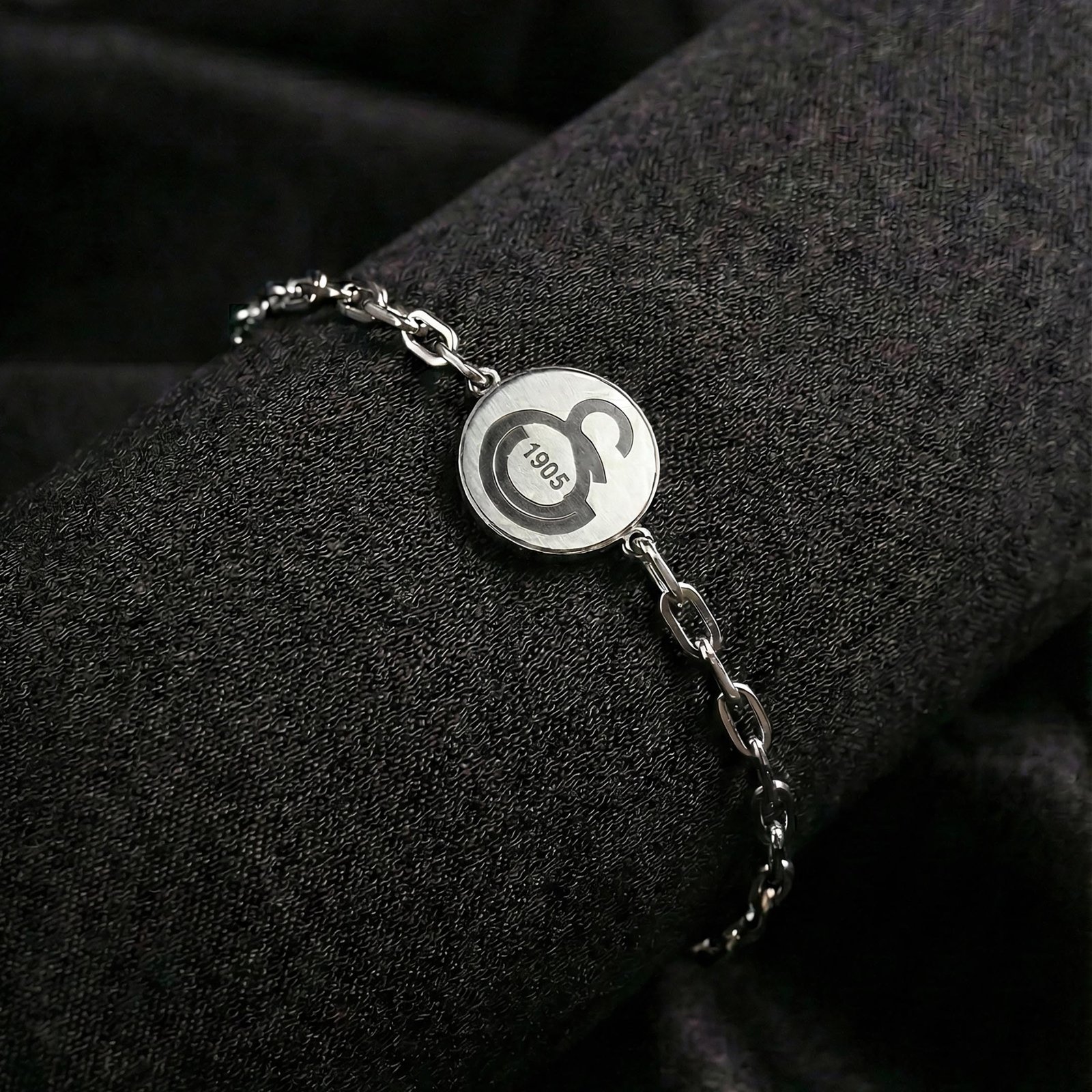 925 Ayar Gümüş Galatasaray Logolu Erkek Bileklik - 1905 Aslan Taraftar Serisi