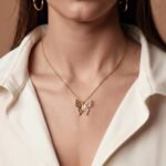 Zirkon Taşlı Kelebek Kolye | 925 Gümüş