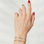 Doğum Ay Taşlı Yılan Zincir Bileklik (Çift) | 925 Gümüş