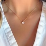 Tektaş Kalp Kolye | 925 Gümüş