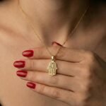Fatma Ana Eli (Hamsa) Kolye | 925 Gümüş