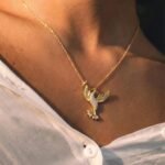 Zirkon Taşlı Tavus Kuşu Kolye | 925 Gümüş