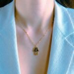 Harf Detaylı Fatma Ana Eli (Hamsa) Kolye | 925 Gümüş