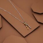 Sarılan Sevgililer Kolyesi | 925 Gümüş