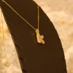 Taşlı 3D Bubble (Balon) Harf Kolye