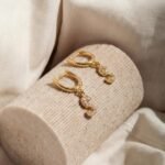 Harf Sallantılı Halka Küpe | 925 Gümüş