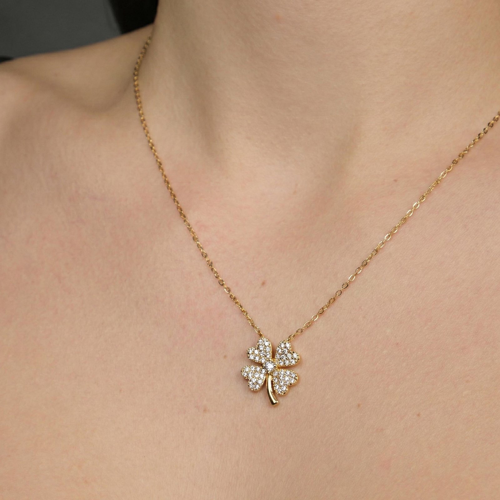 Dört Yapraklı Yonca Kolye | 925 Gümüş