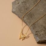 Zirkon Taşlı Kelebek Kolye | 925 Gümüş